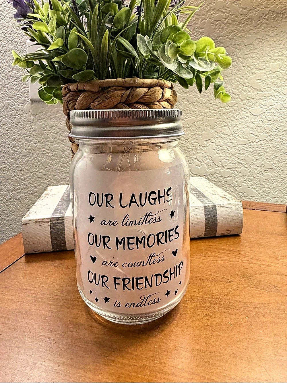 Friendship Light Jar in Clear